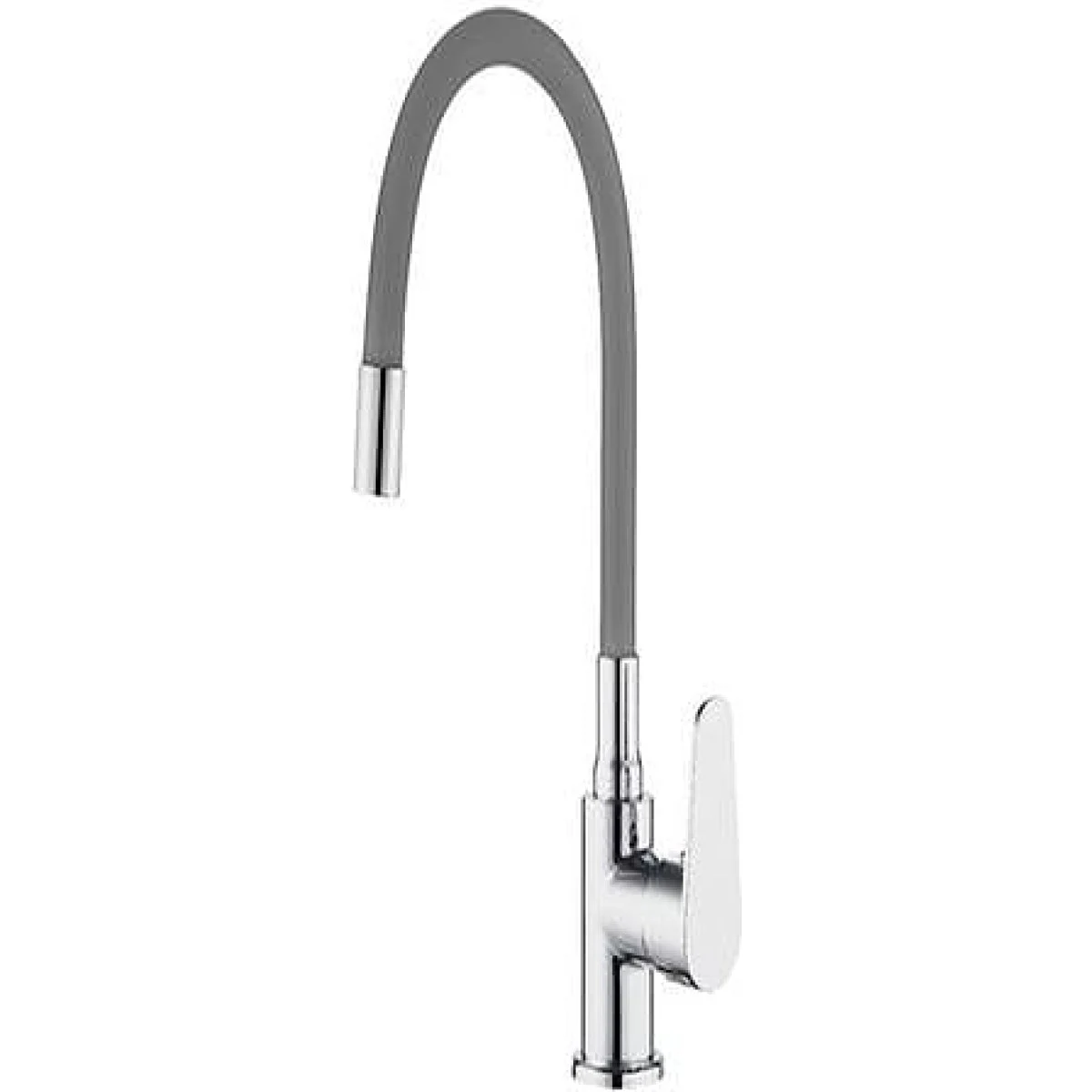 Grifo Fregadero Artic Caño Alto Flexible Gris