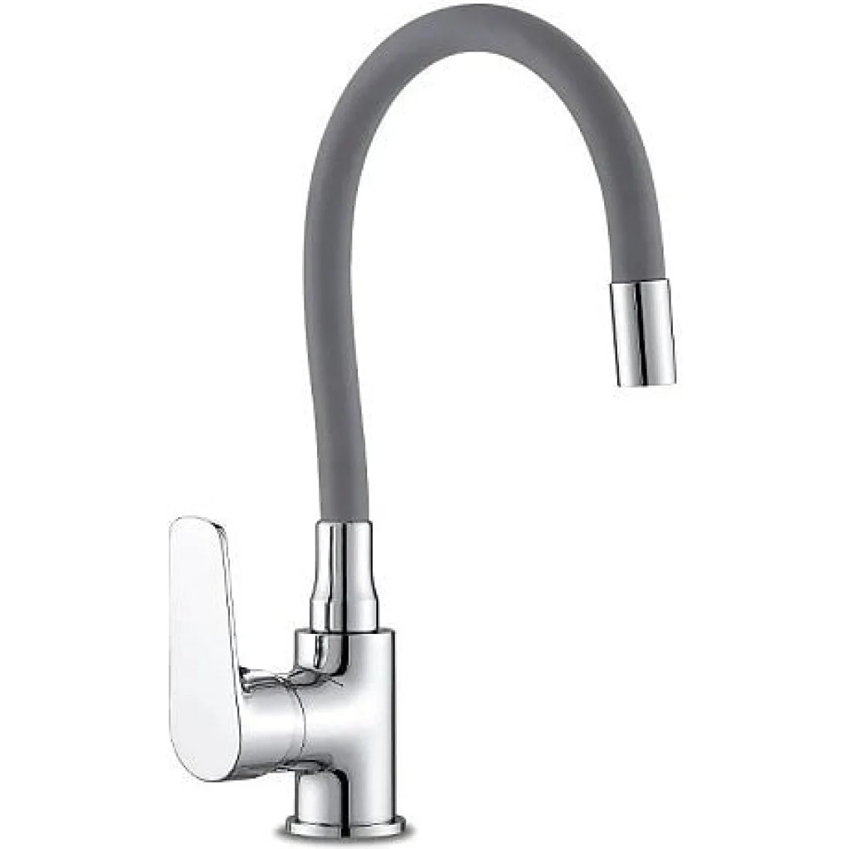 Grifo Fregadero Artic Caño Alto Flexible Gris