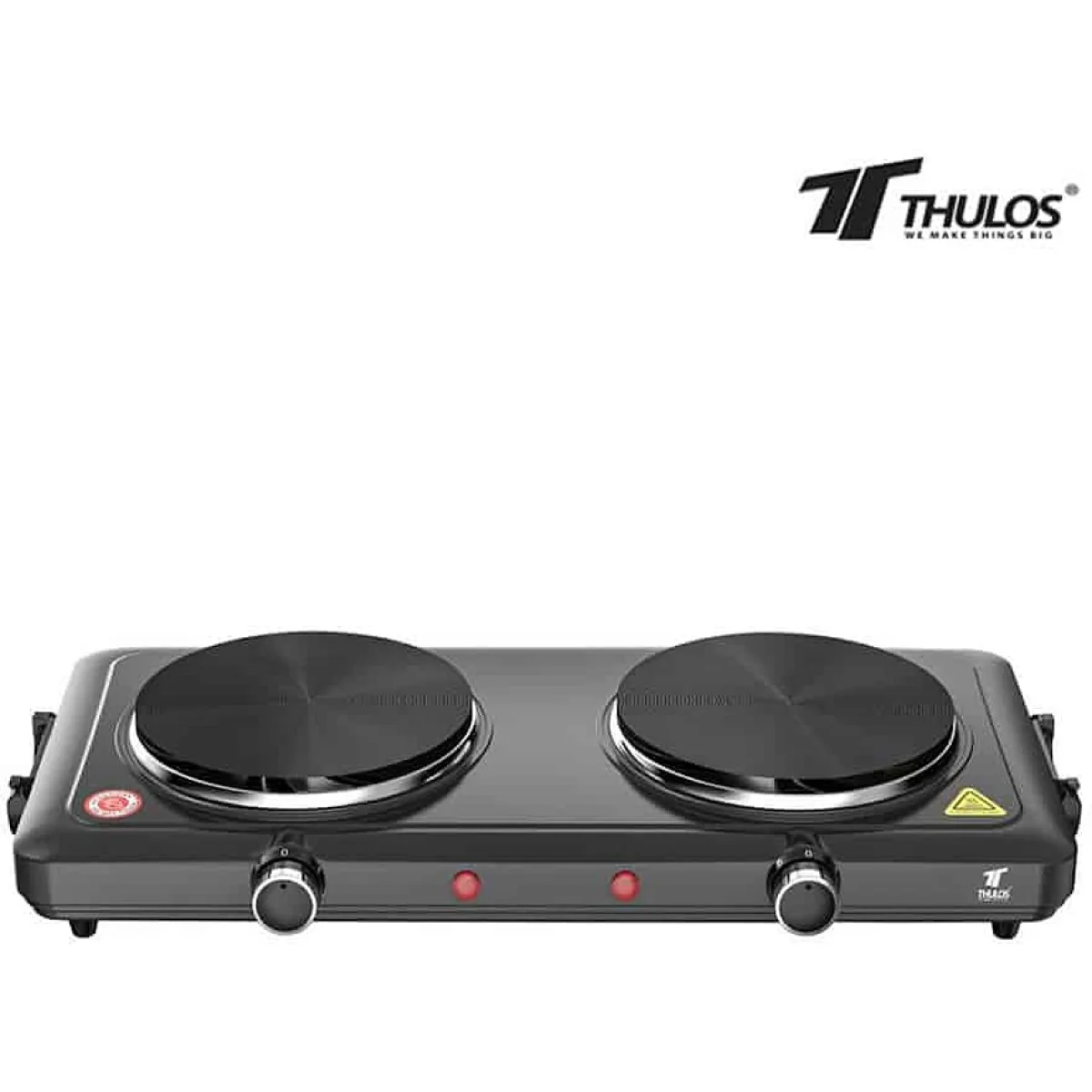 Cocina eléctrica Thulos Negra 2 fuegos