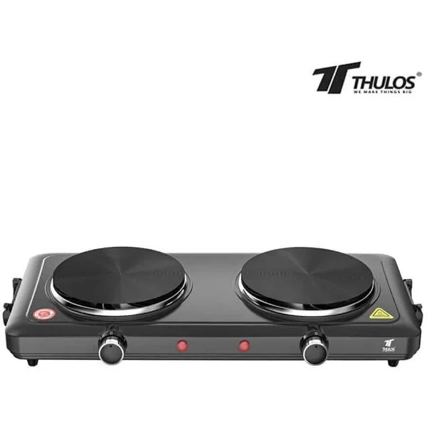 Cocina eléctrica Thulos Negra 2 fuegos