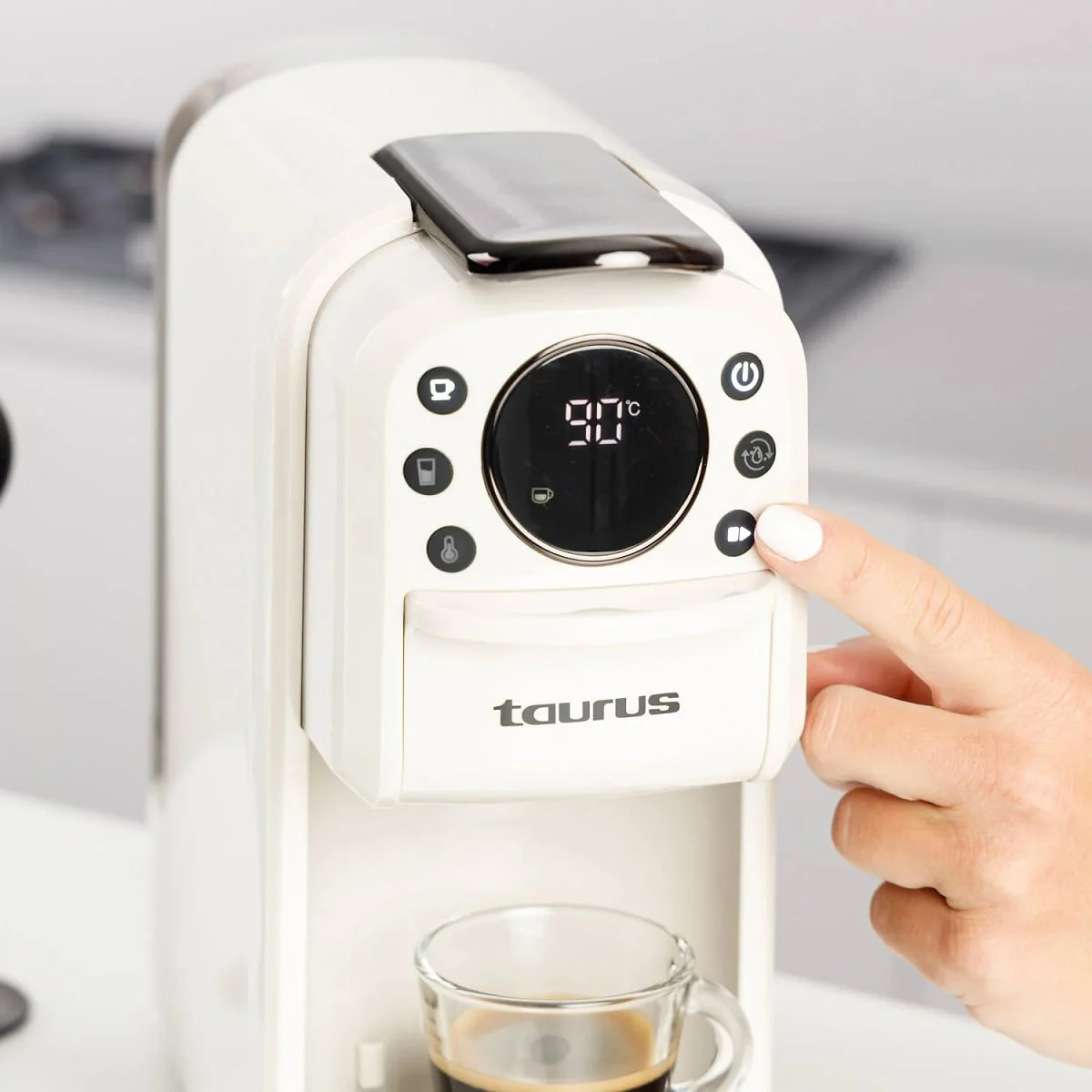 Cafetera Multicápsula Taurus Moka Bari Cream 20 Bares 4 en 1