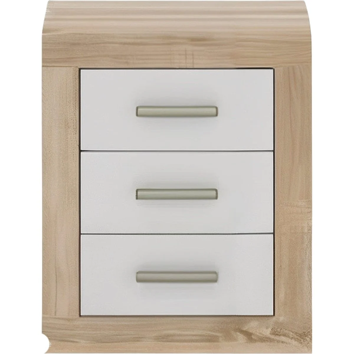 Mesita Cambrian Sara 3 Cajones Blanco 60x50x35