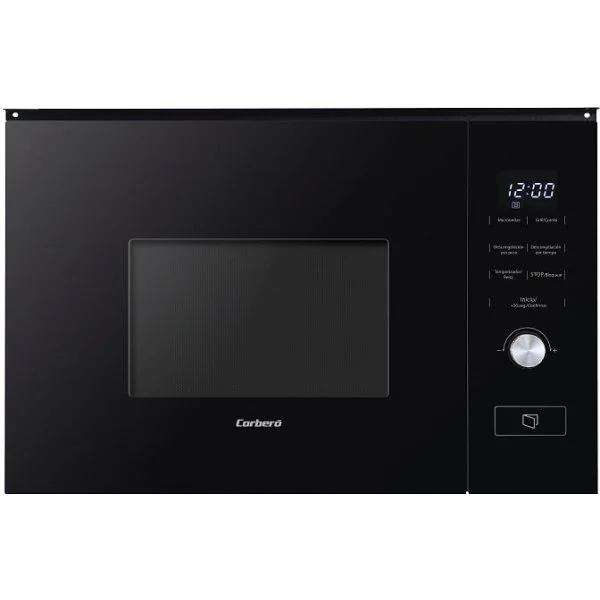 Microondas Encastre Corbero CMICG520GLNI 20 L 700 W Cristal Negro