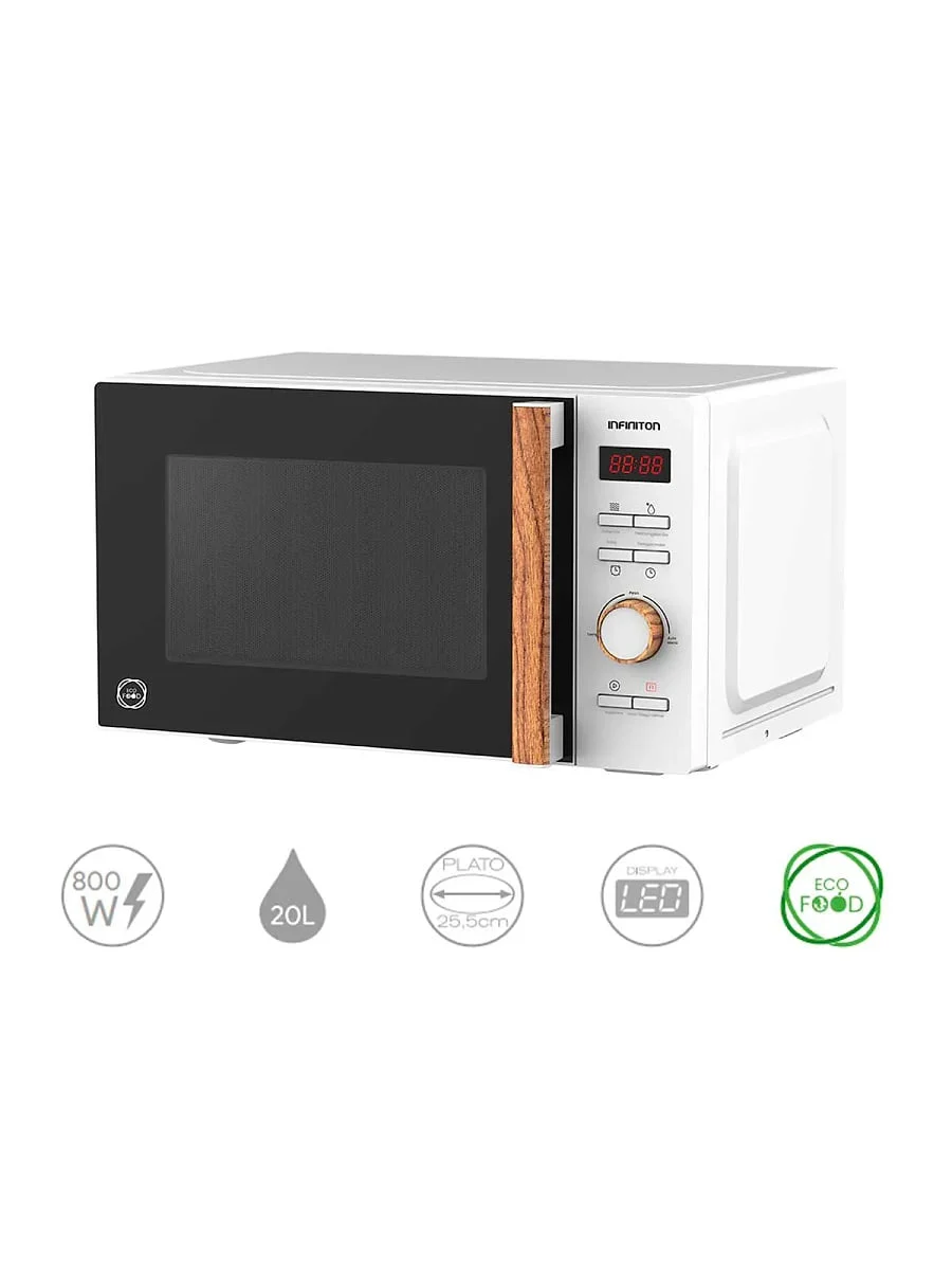 Microondas Infiniton MWS710 20 L 700 W Blanco Madera