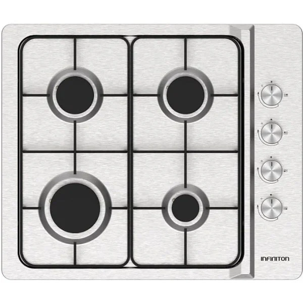 Encimera Infiniton GAS4BNAI 4 Fuegos 60 cm Inox