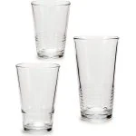 Juego 18 Vasos Vivalto Cristal Transparente