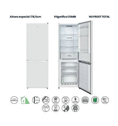 Frigorífico Combi Infiniton FGC-292C79WEO No Frost 180 cm Blanco