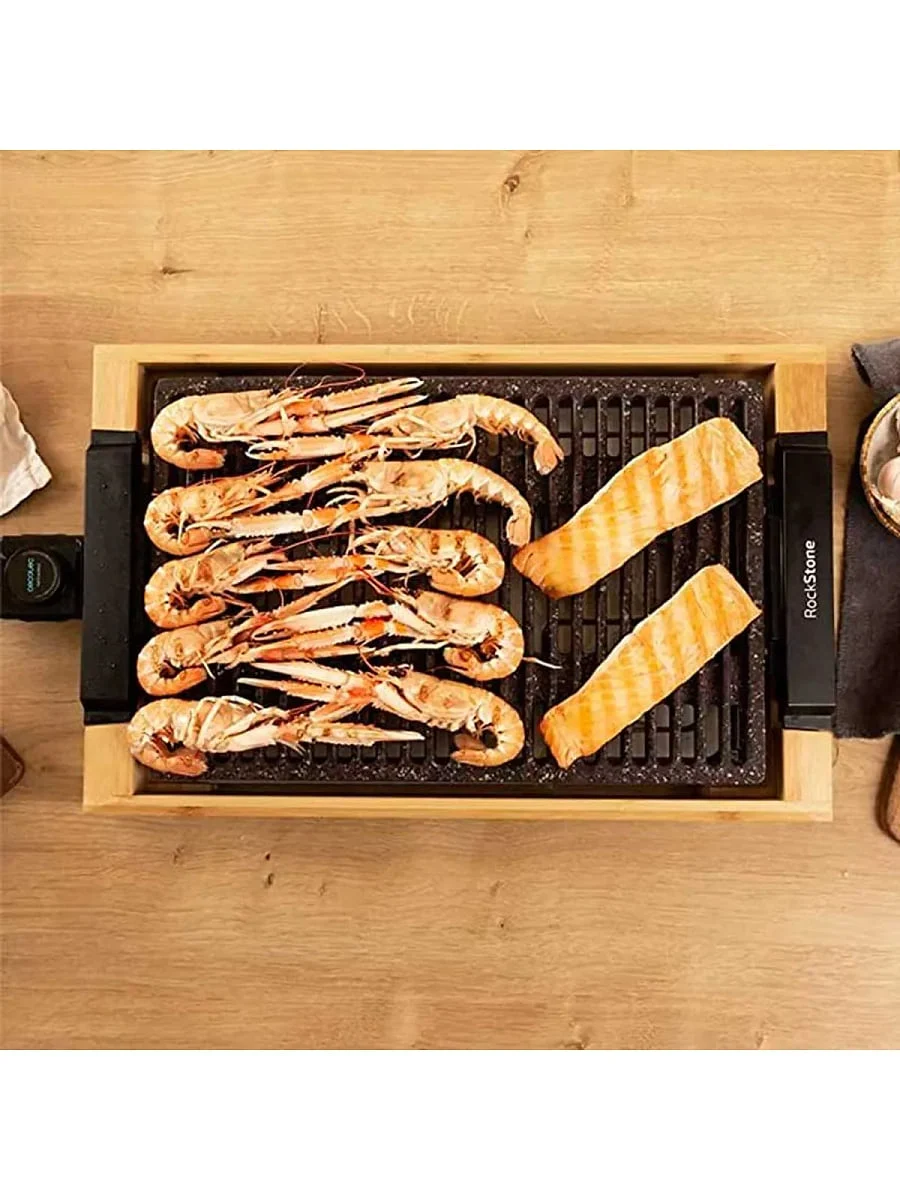 Plancha Asar Cecotec Tasty&Grill 2000 Bamboo LineStone 2000 W