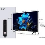 Pantalla LED TCL 55" Smart TV QLED Google TV Bluetooth