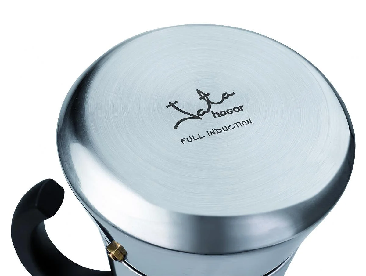 Cafetera italiana Jata CAX104 4 Tazas Acero Inoxidable Inducción