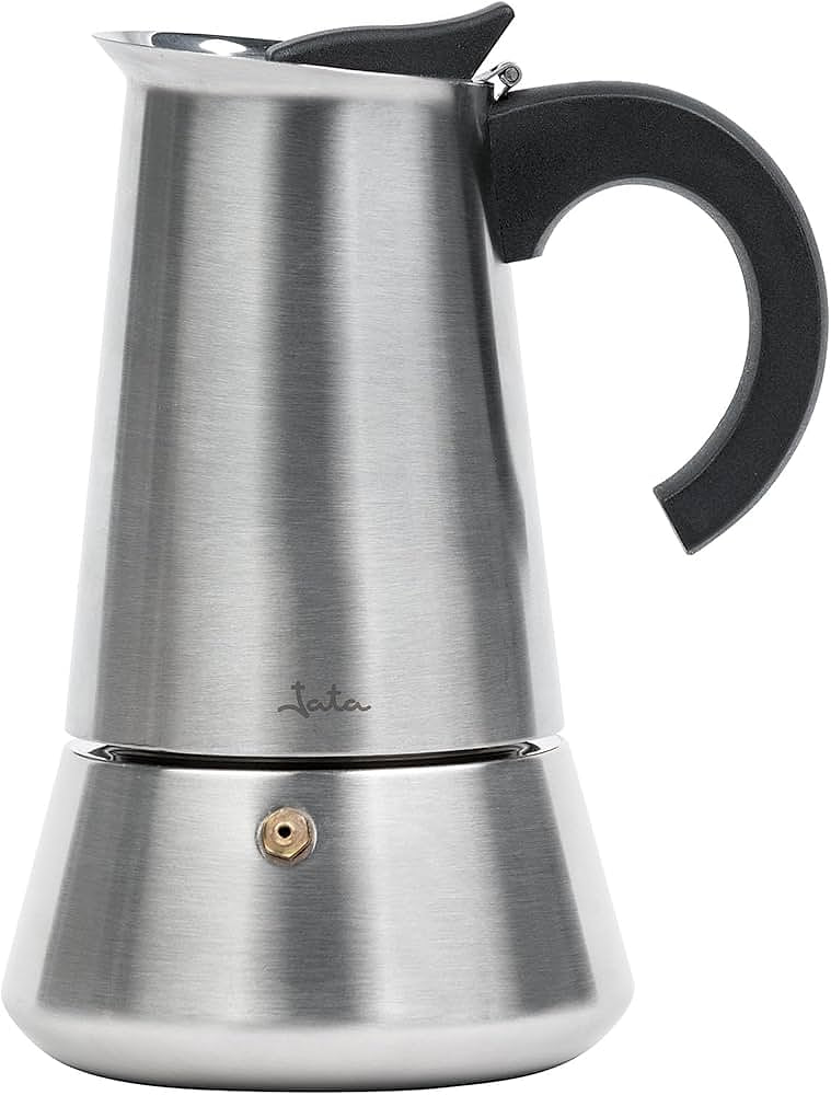Cafetera italiana Jata CAX104 4 Tazas Acero Inoxidable Inducción