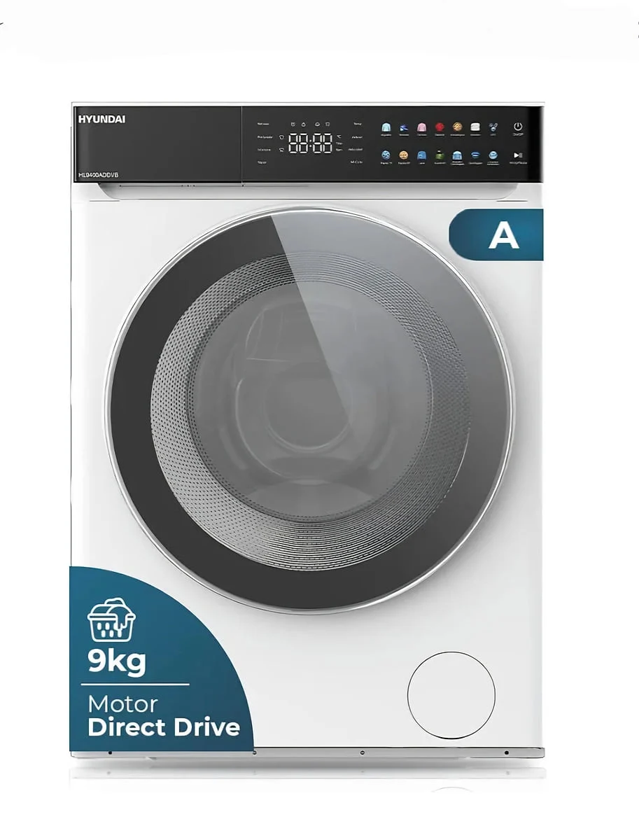Lavadora Hyundai HL9400ADDVB 9 Kg 1400 rpm Clase A Direct Drive Colors