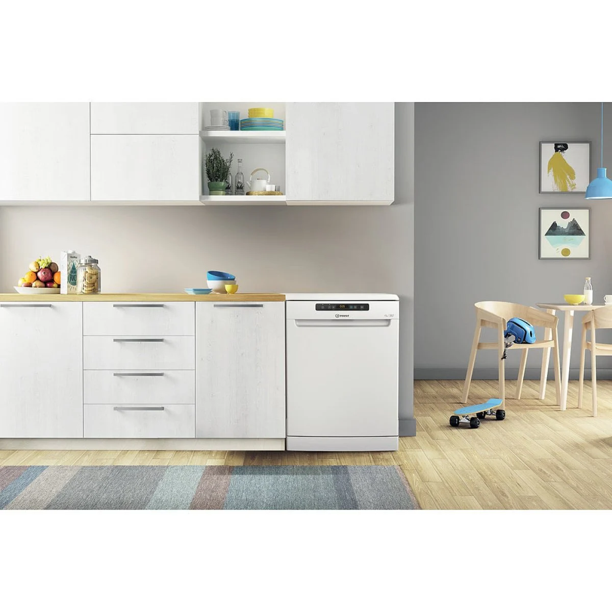 Lavavajillas Indesit DFO3T133AF 60 cm 14 cubiertos Clase D Blanco
