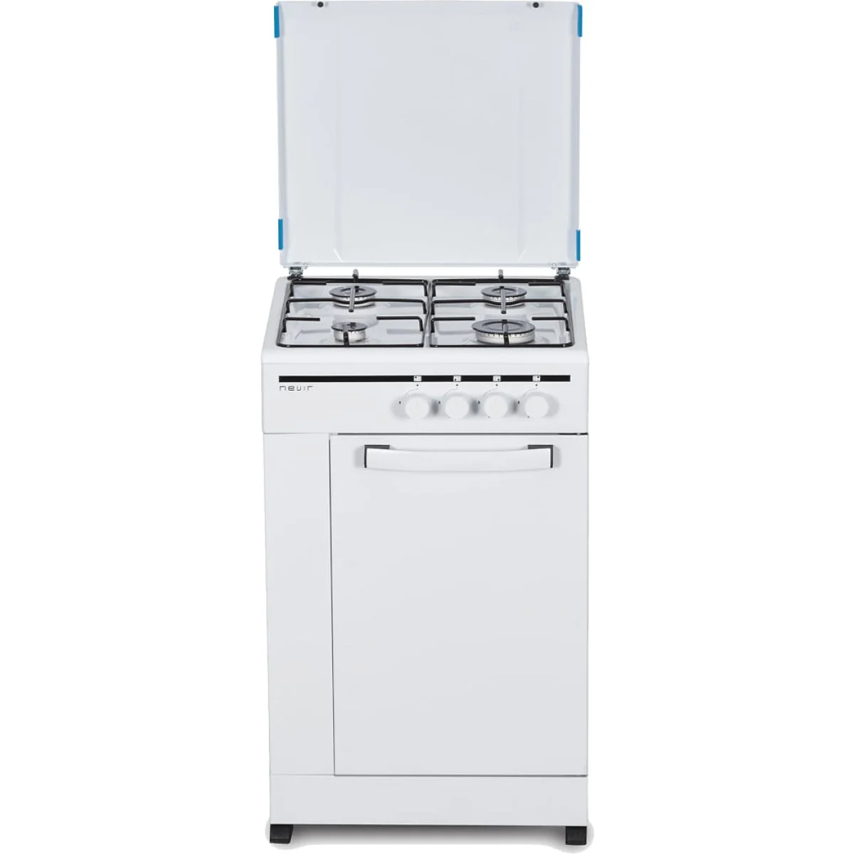 Cocina Gas Nevir NVR-CB4P 4 Quemadores Portabombonas Blanca