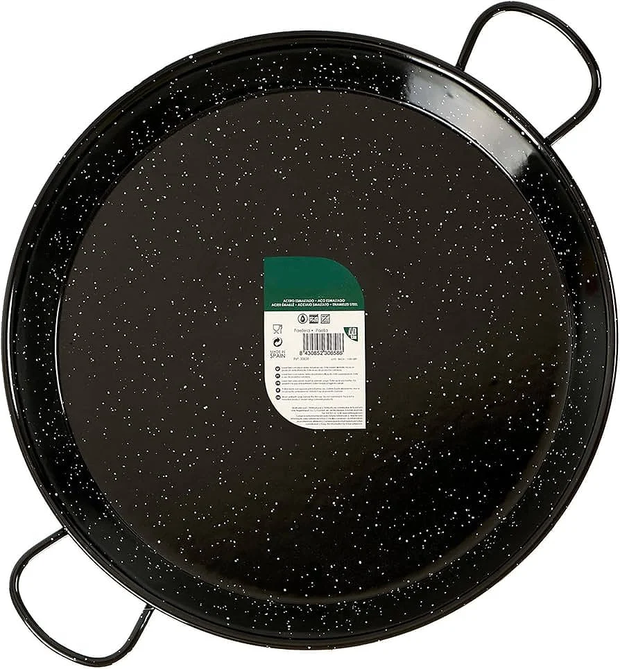 Paellera esmaltada Bronpi 55 cm 16 raciones Acero