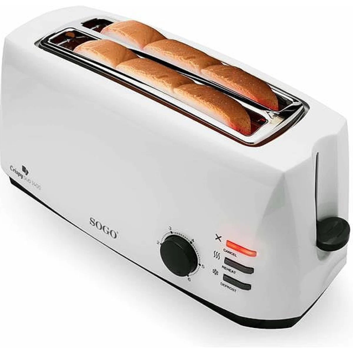 Tostador Sogo SS5485 4 Rebanadas 1400W Blanco