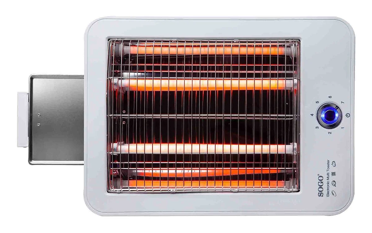 Tostador Horizontal Sogo SS5318 4 Rebanadas 700 W Blanco