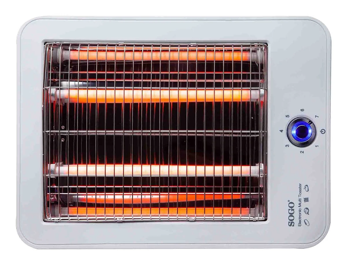 Tostador Horizontal Sogo SS5318 4 Rebanadas 700 W Blanco