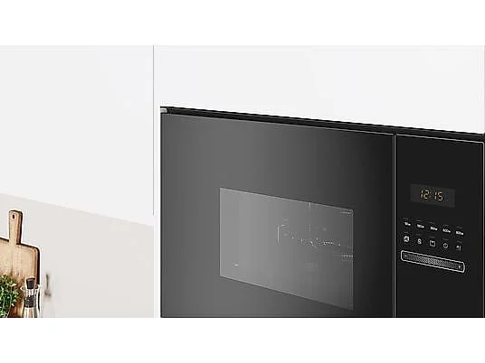 Microondas encastre Universal B 25L Negro Cristal