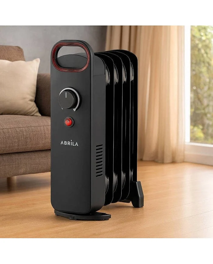 Mini Radiador de Aceite Abrila Lapacho 5 Elementos 500 W Negro