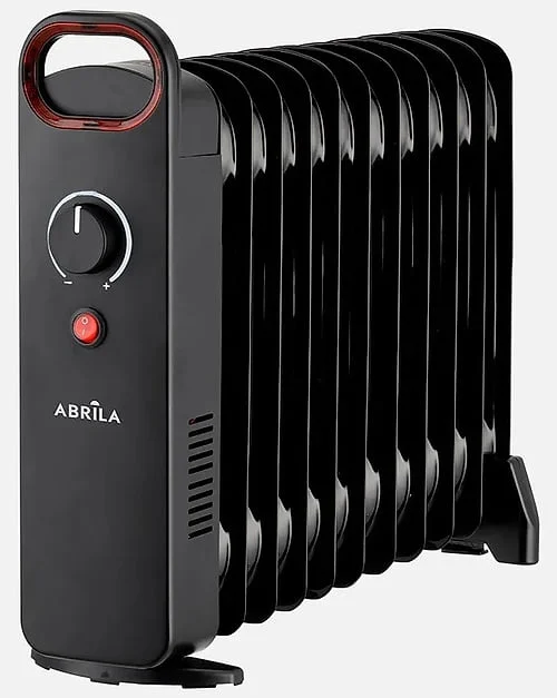 Mini radiador de aceite Abrila Lapacho 11 elementos 1000 W Negro