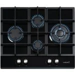 Encimera Cristal Gas Cata LCIB 6031 BK 4 Fuegos Negra