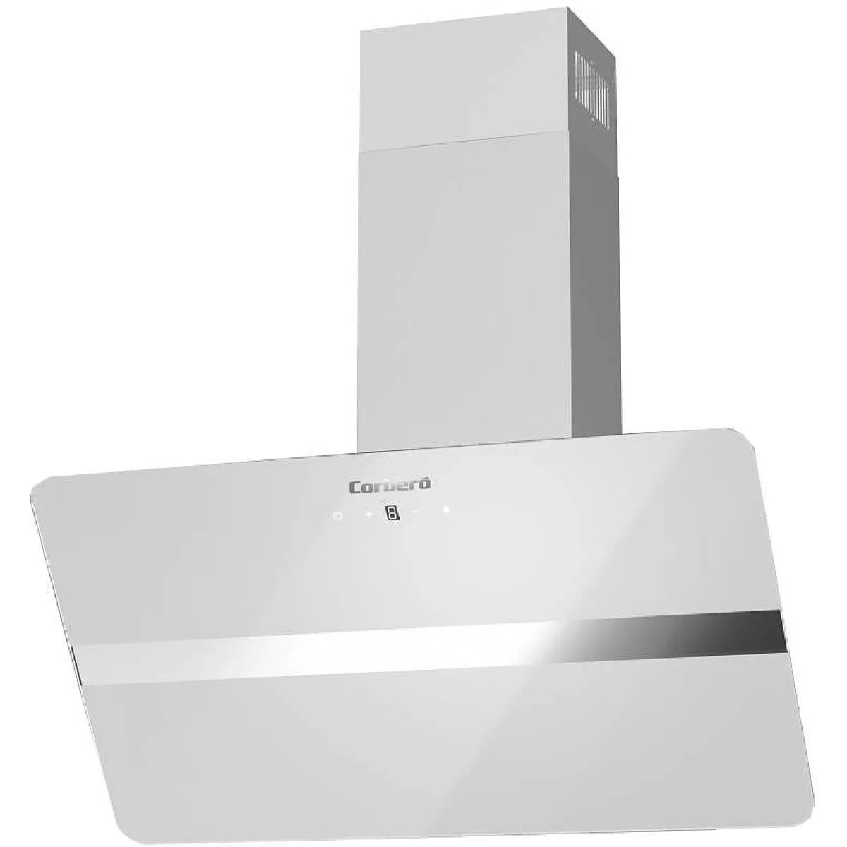 Campana Cristal Corbero VICTORIA760W 70 cm 594 m3/h Clase A Blanca