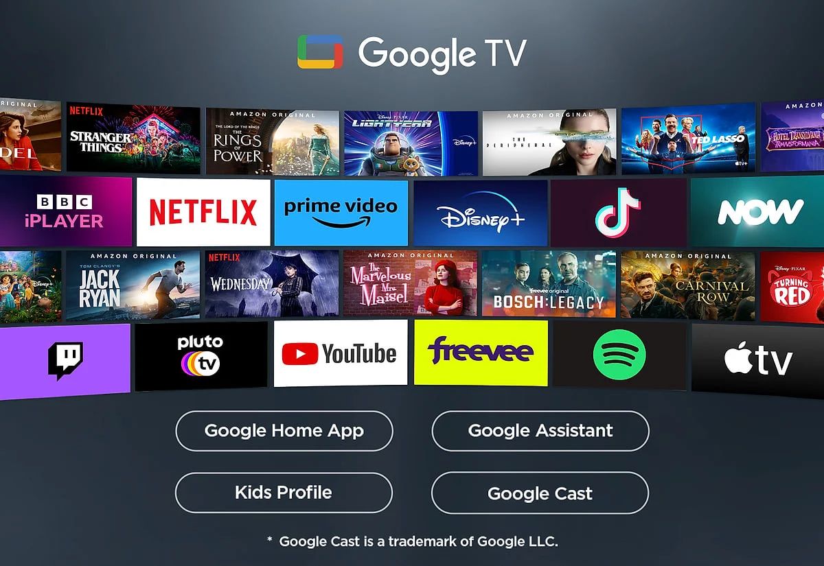 Pantalla LED TCL 43" SMRT TV QLED 4K AiPQ Processor