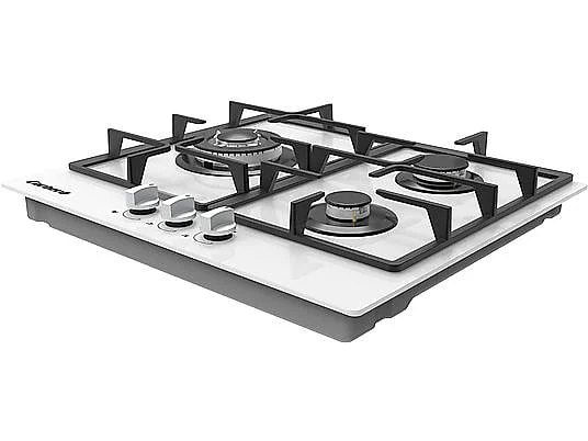Encimera Gas Corbero CPCGM3F3122W 3 Fuegos Cristal Blanco