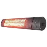 Estufa Cuarzo Ok Exterior 2 Tub 2000 W Negra