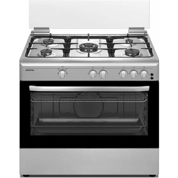 Cocina Gas Infiniton 5F+Horno 90 Inox