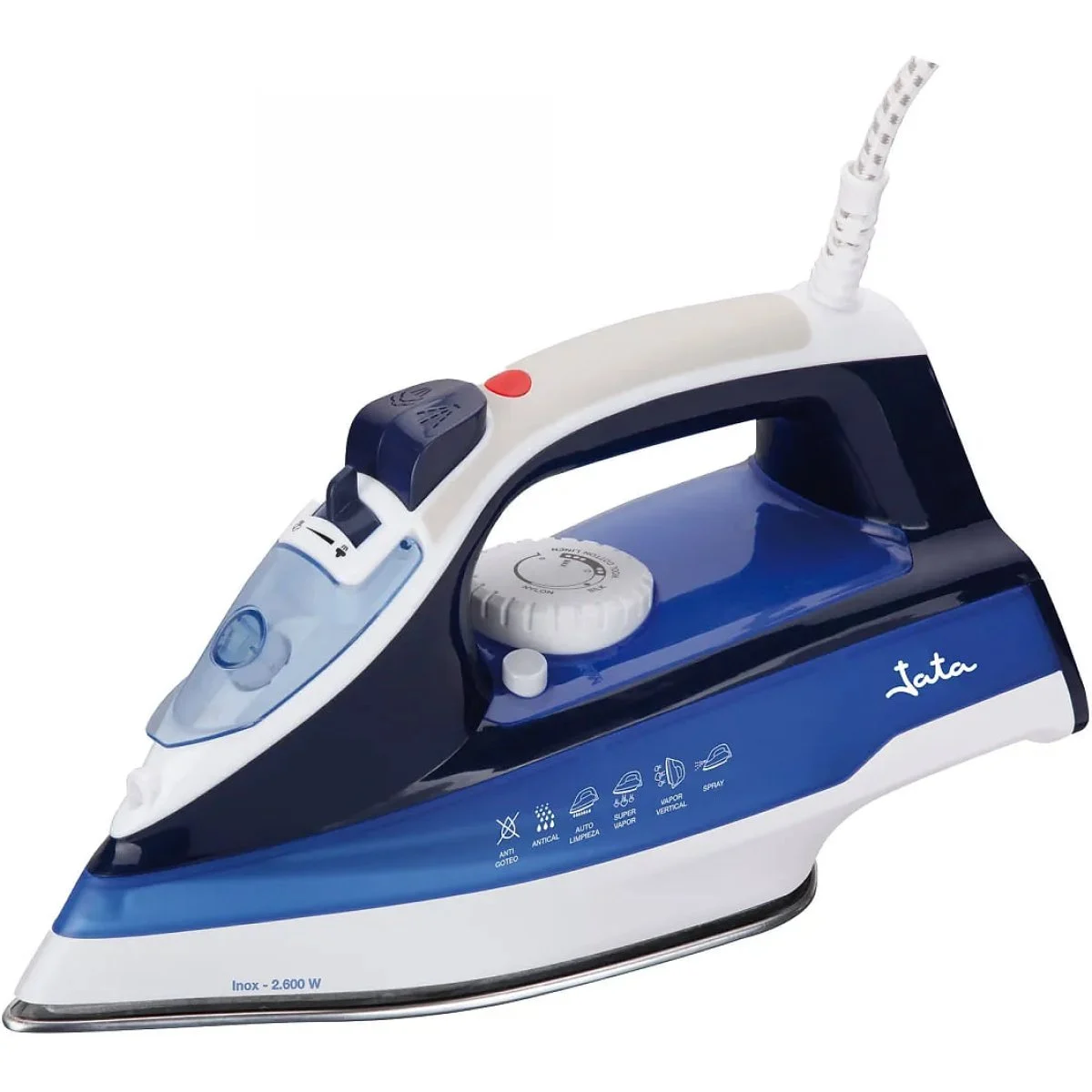 Plancha Vapor Jata JEGR2851 2600W Suela Inox 3D