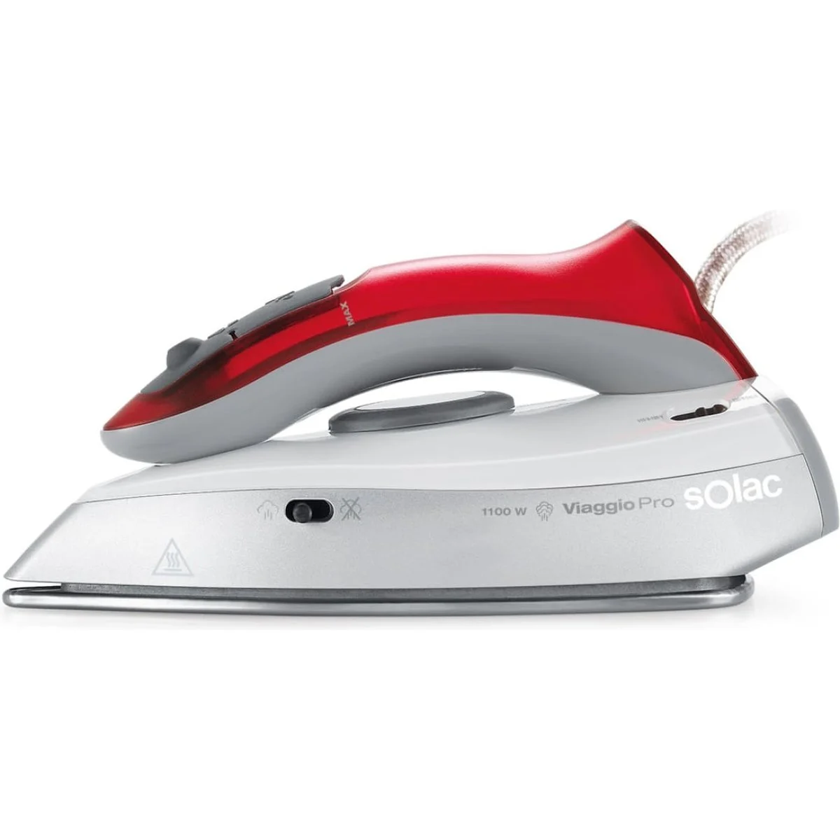 Plancha de viaje Solac PV1652 1100 W Blanca/Roja
