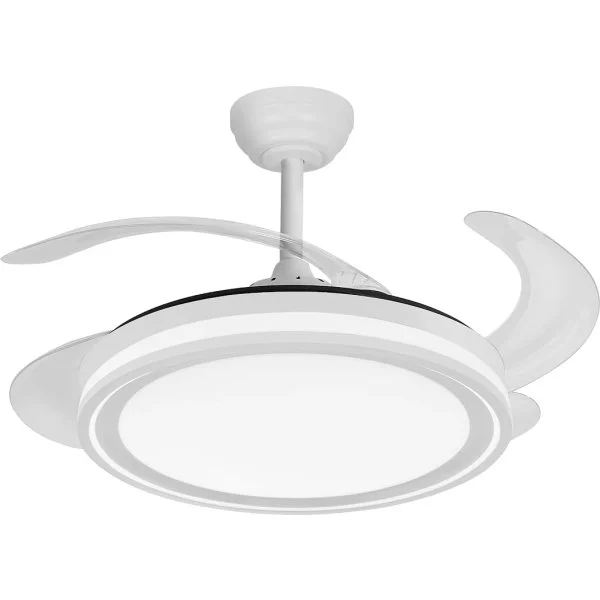 Ventilador de Techo Abrila Bandido 59W 4 Aspas Luz LED Control Remoto