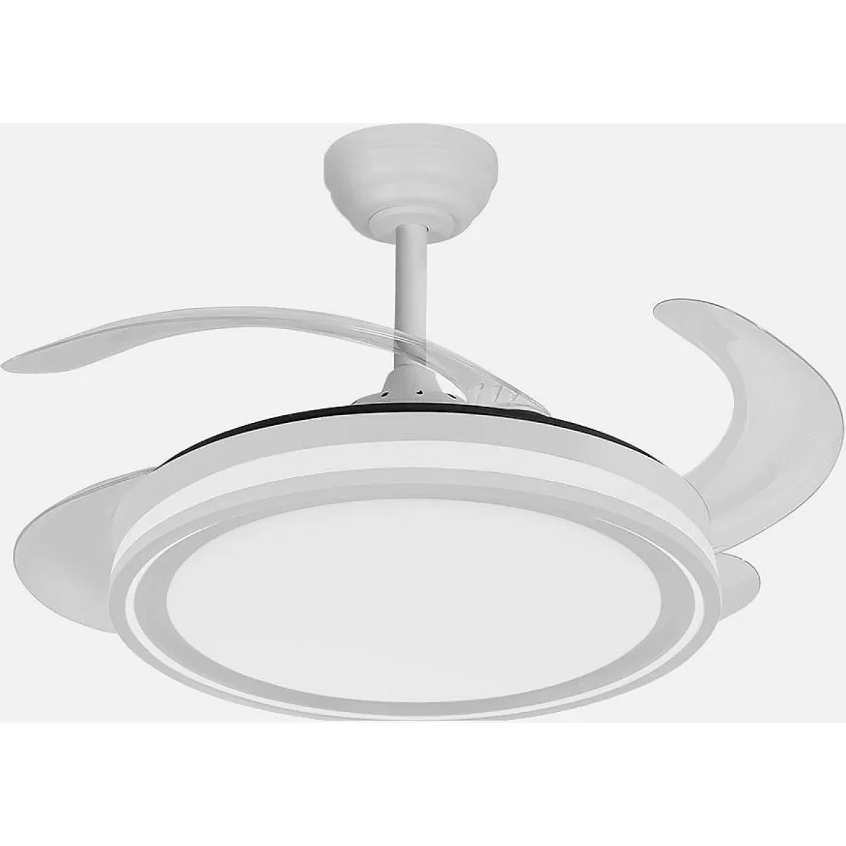 Ventilador de Techo Abrila Bandido 59W 4 Aspas Luz LED Control Remoto