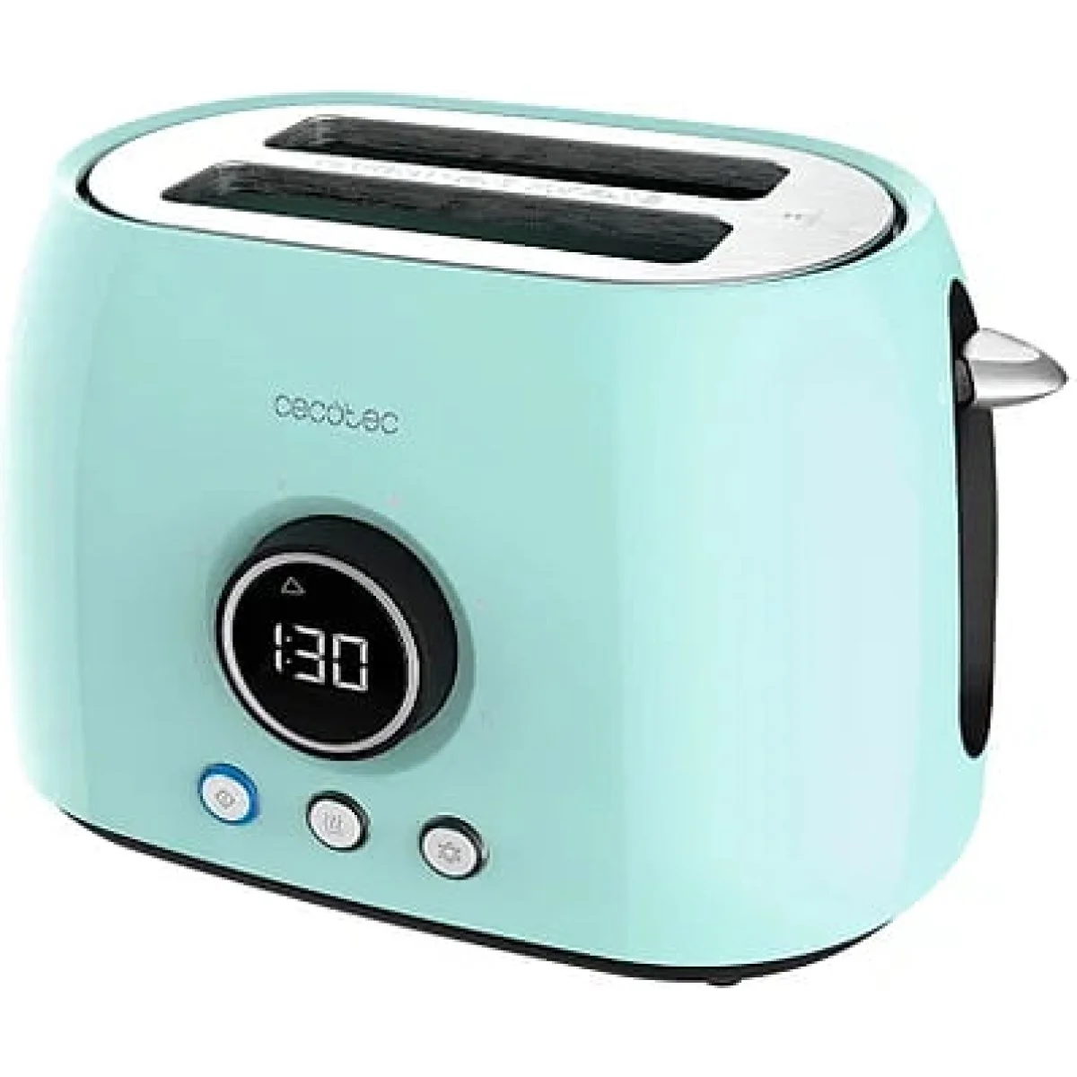 Tostadora Cecotec ClassicToast 8000 Blue Double 800 W 2 Ranuras Extraanchas Digital