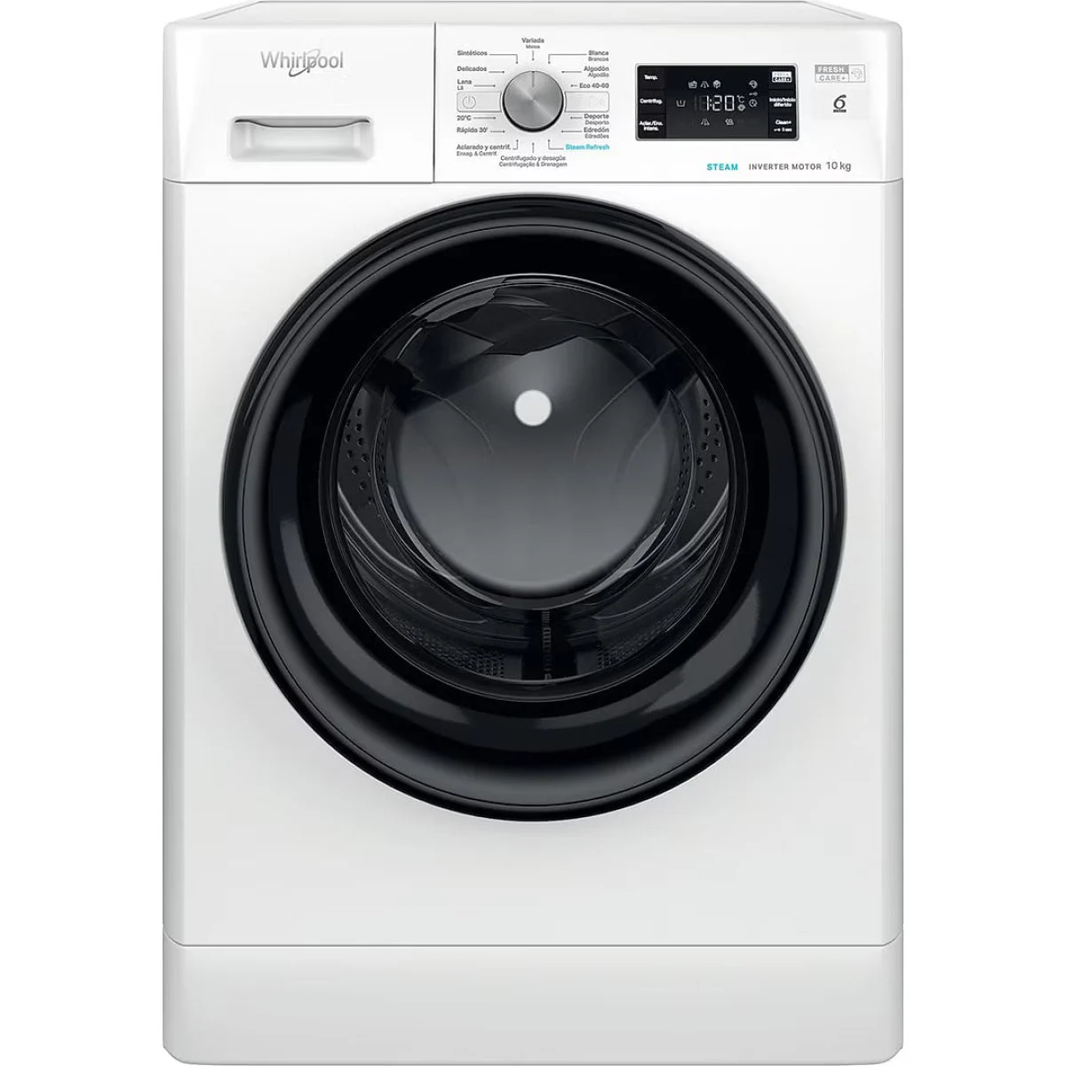 Lavadora Whirlpool FFB10489BV 10 Kg 1400 RPM Clase A Blanca