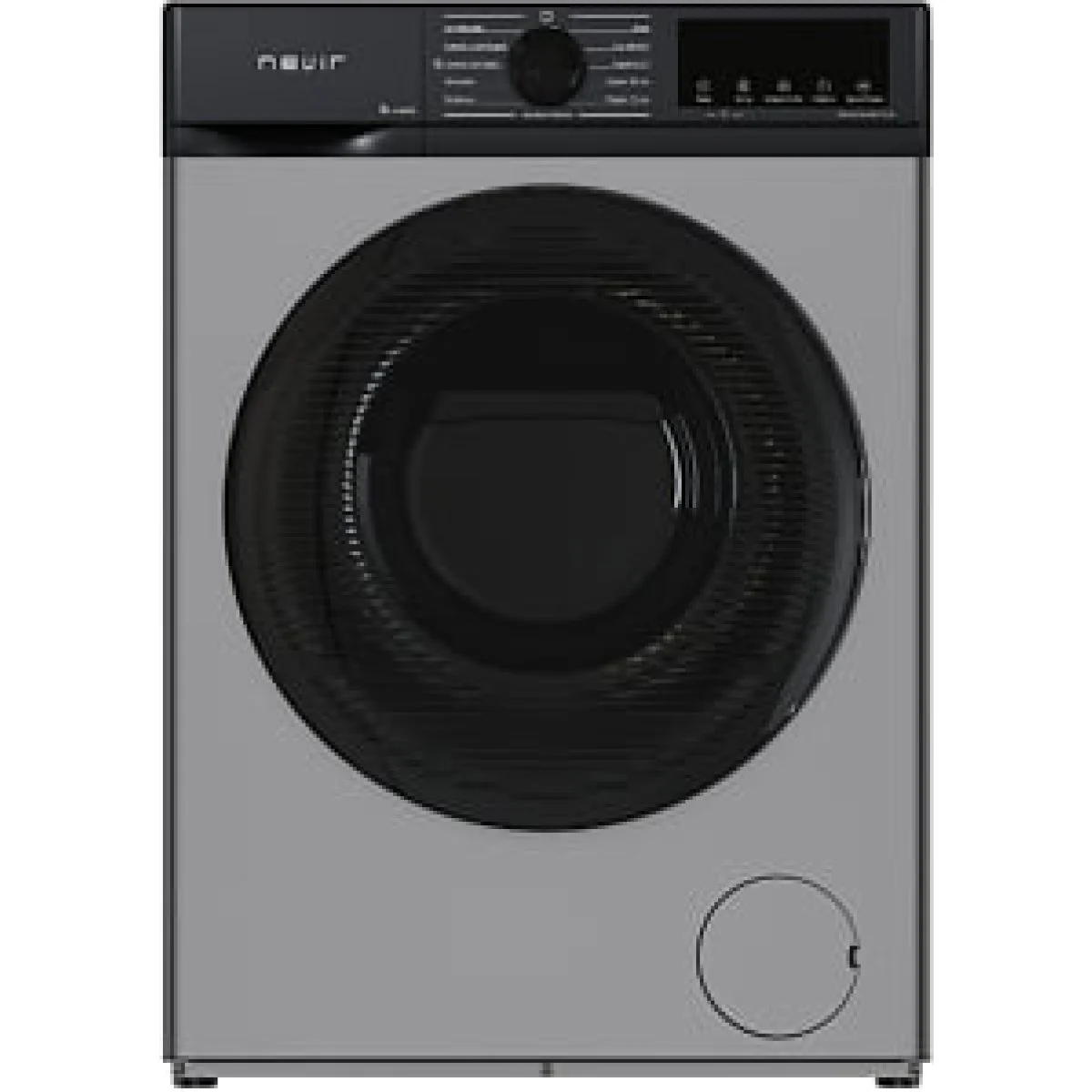 Lavadora Nevir NVR-WMFL1281INOA 8 Kg 1200 rpm Clase A Inverter Vapor Black Inox