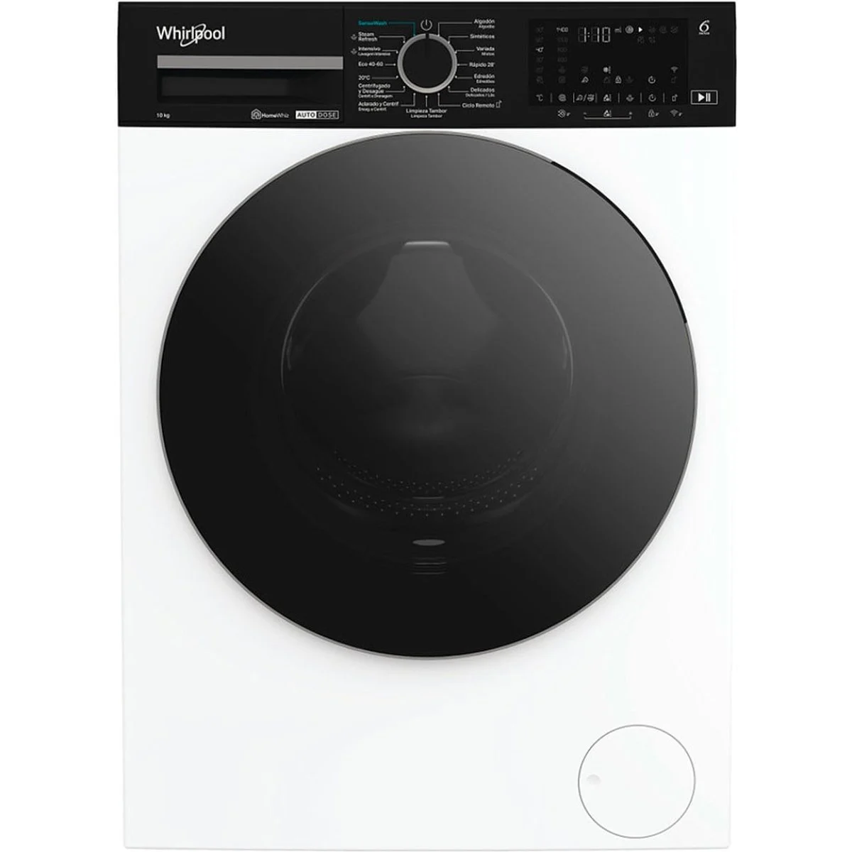 Lavadora Whirlpool WPM07WADS 10 Kg 1351 rpm Clase A Blanca