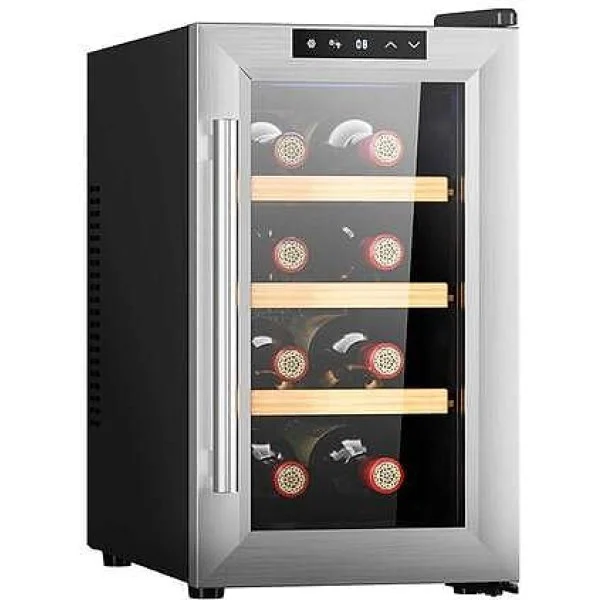 Vinoteca Cecotec GrandSommelier 830 CoolWood 8 Botellas Termoeléctrica Silenciosa