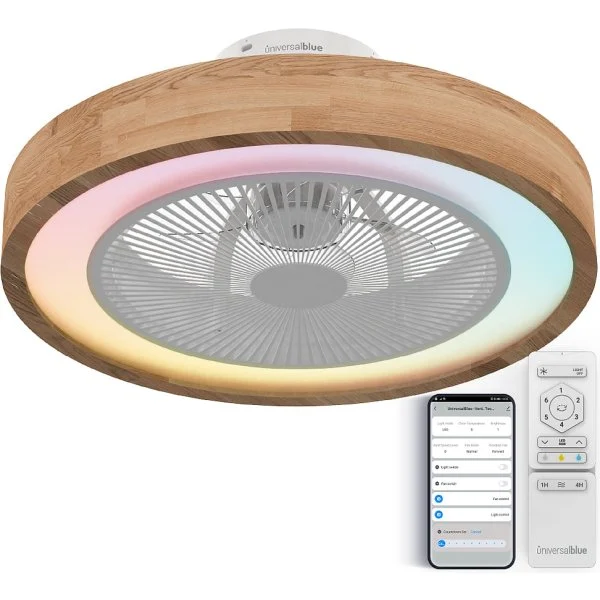 Ventilador de Techo Universal B Tramont 6051WD Madera RGB
