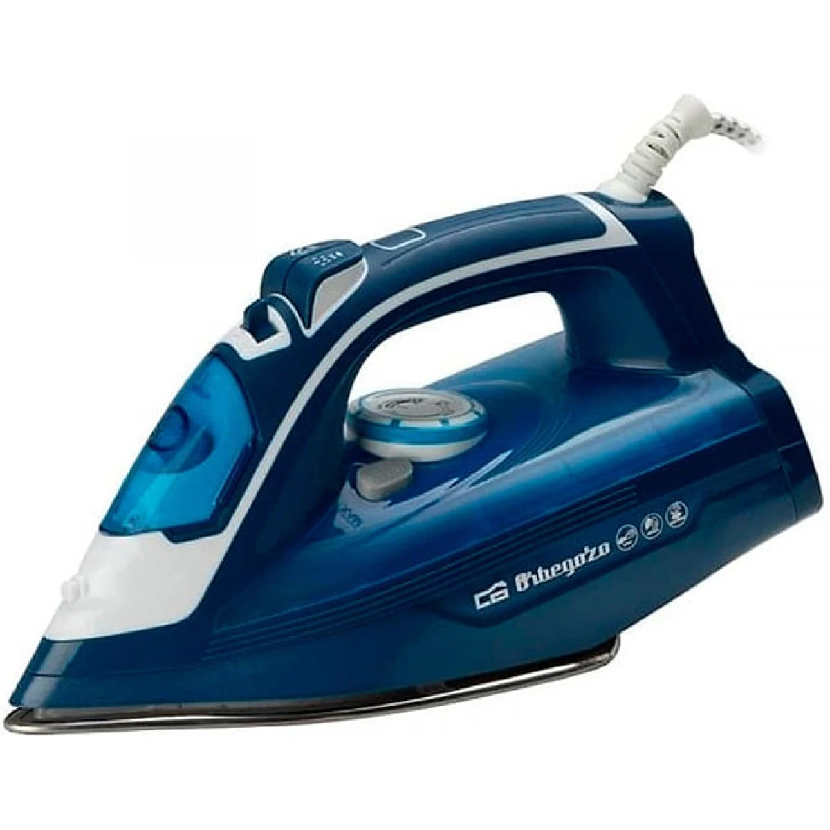 Plancha Vapor Orbegozo SV2685 2600W Suela Inox Negra/Azul