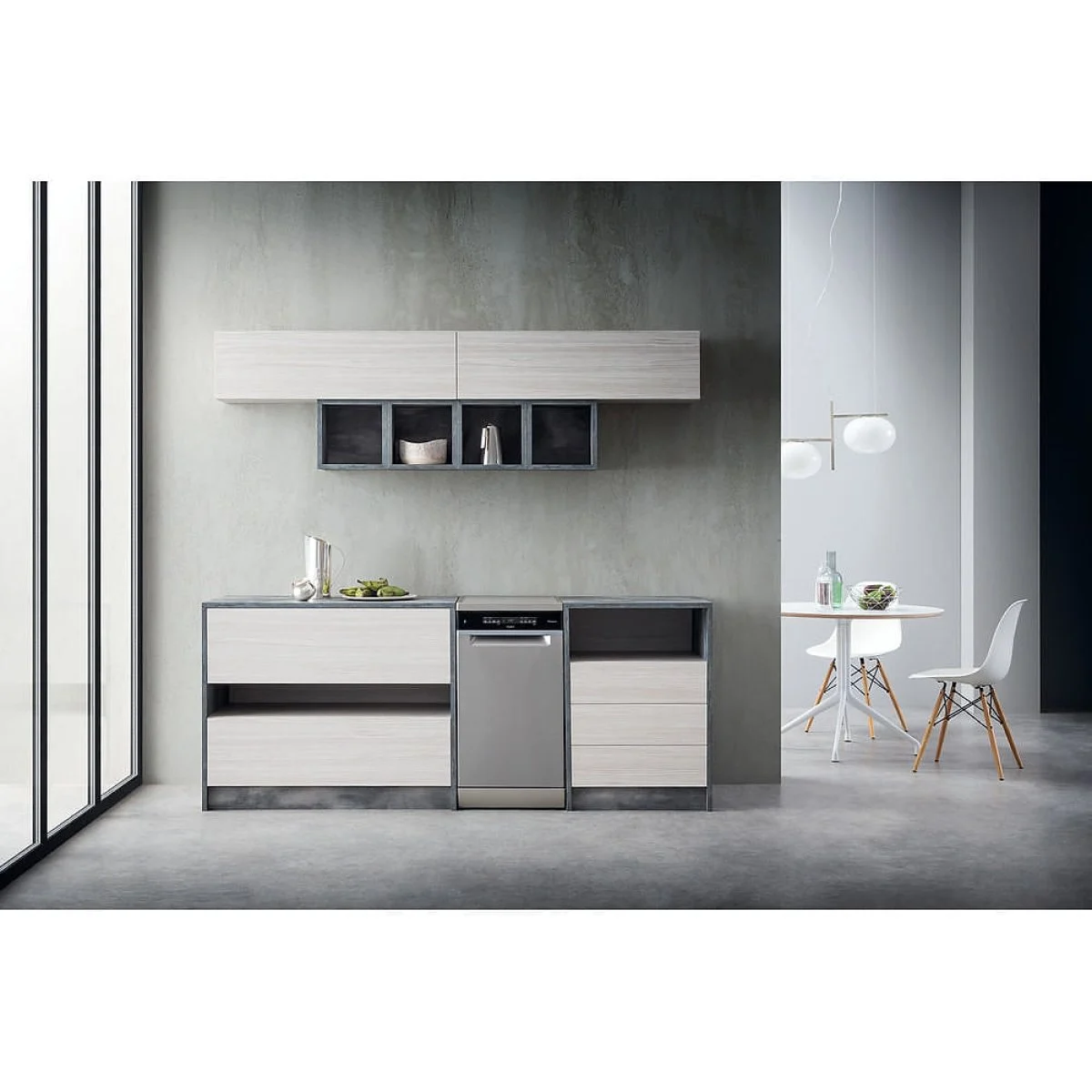 Lavavajillas Whirlpool E 3º Ban 45 cm Inox 10 Cubiertos Clase E