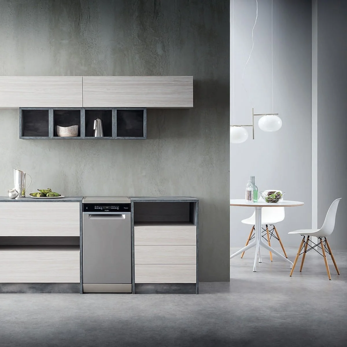 Lavavajillas Whirlpool E 3º Ban 45 cm Inox 10 Cubiertos Clase E