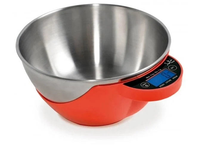Balanza Cocina Jata HBAL1709 5 Kg Cuenco LED Rojo