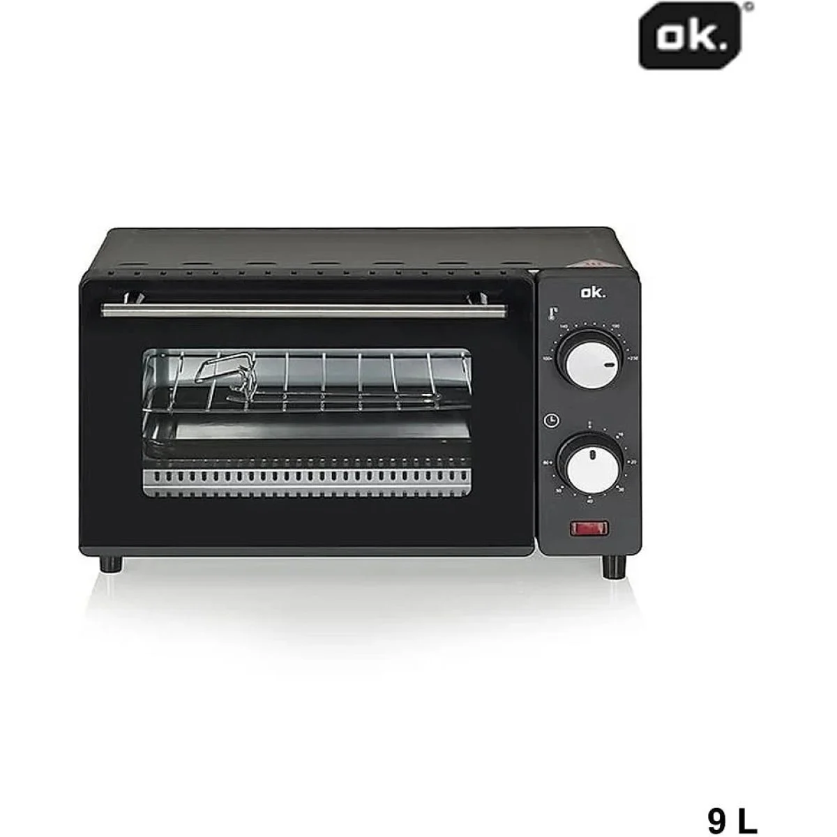 Mini horno OK 9 L Negro 650 W