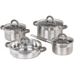 Batería de cocina Jata BC8 8 Piezas Acero Inoxidable