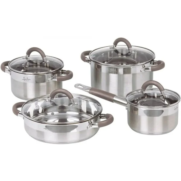 Batería de cocina Jata BC8 8 Piezas Acero Inoxidable