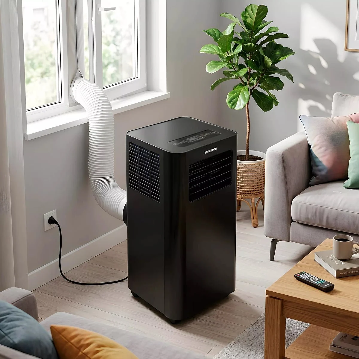 Aire acondicionado portátil Infiniton PACSF25N 2950 frigorías Solo Frío Negro