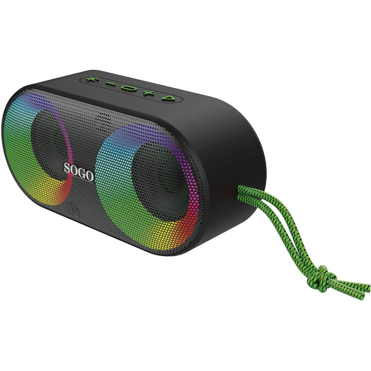 Altavoz portátil Sogo ALT-SS-8586 8 W Bluetooth LED Verde